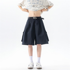 8XL-M工装西装短裤男夏季宽松大码日系痞帅高级五分裤DK26002P48，男装休闲裤，电商B312
