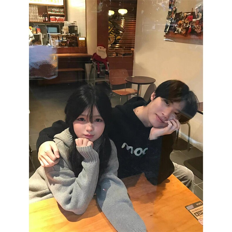 潮连帽毛衣字母装秋冬季美式复古宽松休闲针织衫男外套MY202,男装针织衫/毛衣,星座1116A（原606A-3）