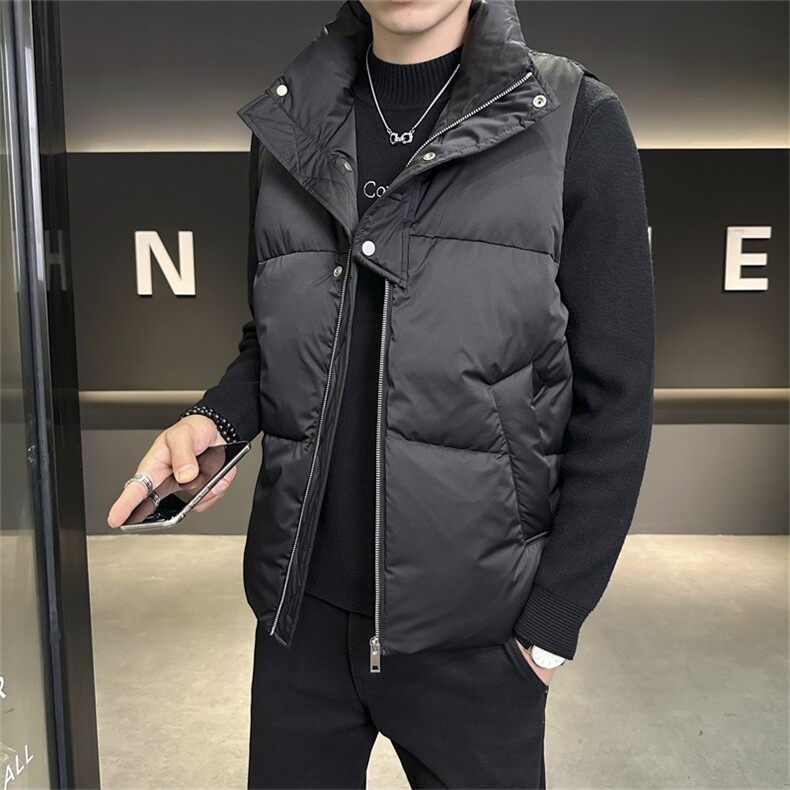 羽绒马甲男冬季店主风立领加厚保暖背心男士外穿坎肩YR8838-P135,男装背心/马甲,电商A413
