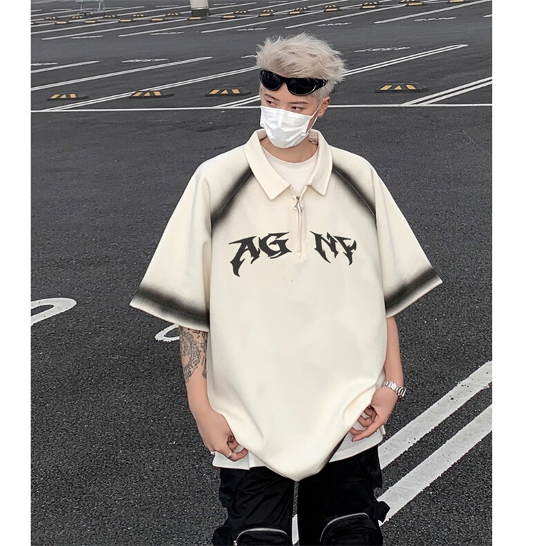 polo衫短袖t恤男夏季宽松休闲半拉链体恤衫XZ514-2-202488-P63,男装T恤,星座514-2(原B239)