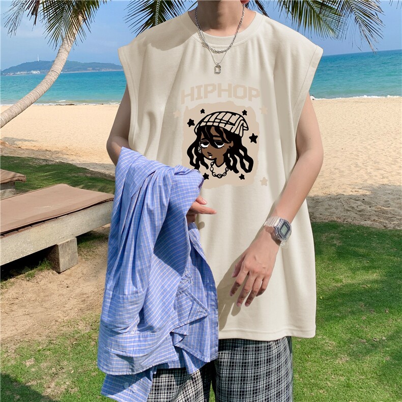 量大图低自动【有货】纯棉背心HD019-1-BX25110-P20，男装背心/马甲，电商019-1