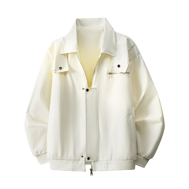 2026春季新款飞行夹克外套男女同款单层宽松翻领工装外套痞帅衣，男装夹克，星座1402-3