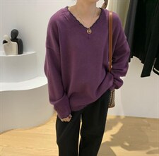 超强抗起球纱线定制毛衣，女装针织衫/毛衣，素妮