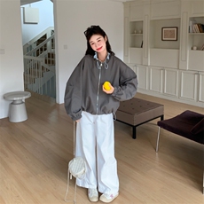 2025秋款新款现货休闲风宽松显瘦舒适简约日常短外套P145K255，女装短外套，2D146