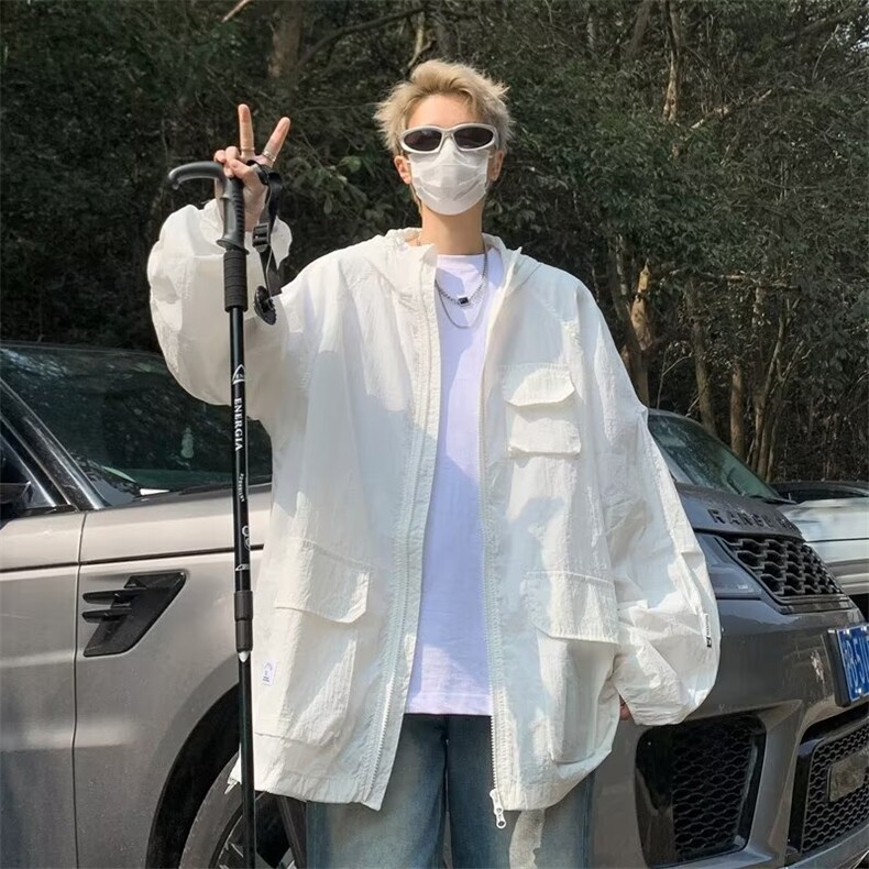 2025年潮牌男装连帽夹克简约休闲百搭长袖夹克潮牌男休闲外套,男装夹克,星座1210-1