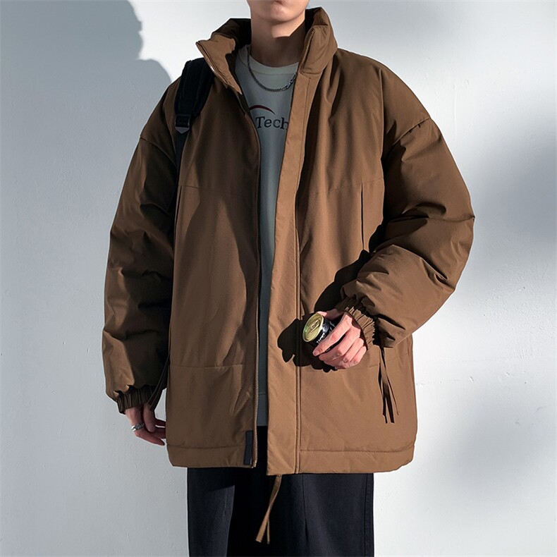 抖音得物港风棉衣宽松防风防水加厚棉袄面包服MYM23-8808-P75,男装棉衣,星座717