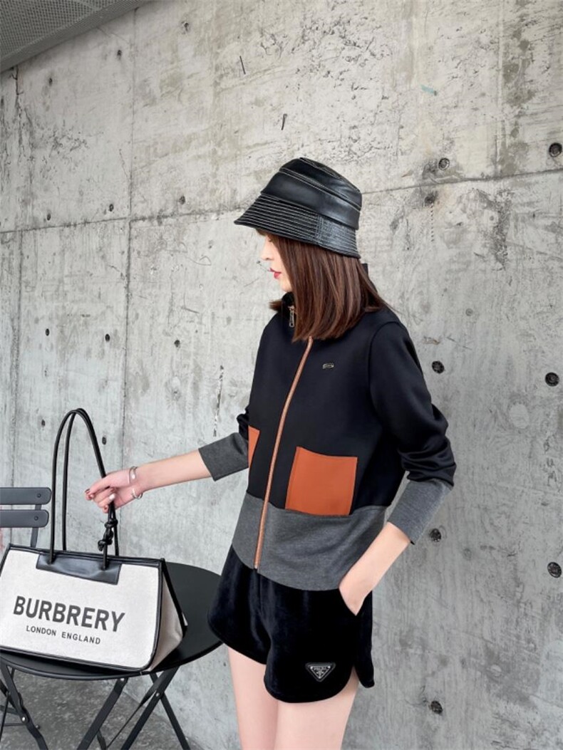 秋装新款：拼色休闲外套M一XXL，其它，拉思维加丝