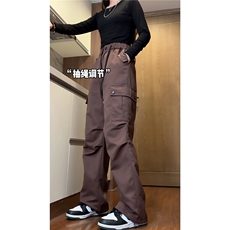 抖音春装新款裤子多口袋休闲裤直筒宽松工装裤男K10015-特P38，男装工装外套，电商A099