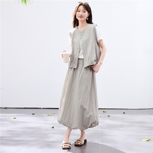 现货2026夏装新款女神时尚三件套套装图片