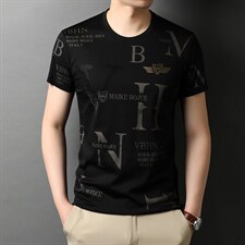 新款2022短袖男t恤夏季上衣服半袖新款潮流男装透气圆领体恤P55，男装T恤，钱塘6003A(原)4033A