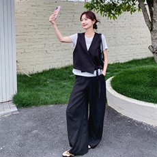 2026年夏季休闲风女三件套，女装套装/套裙，秀美人生