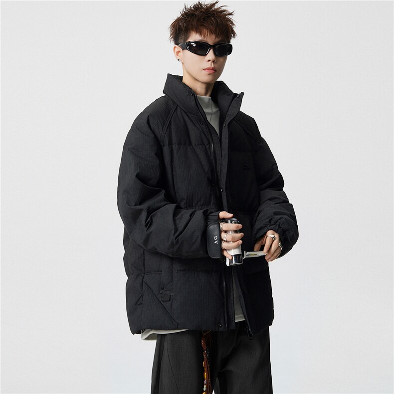 M-3XL B353 9902 P200 黑立领2025冬羽绒服【标50控活动价328】图片