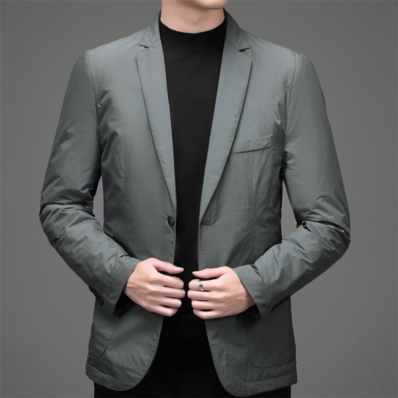 秋冬季爸爸西装外套男中老年商务休闲宽松西服MNSA6629961-P245，男装西服，电商B212（原钱塘6029）