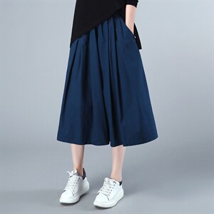 2022年春季新款裙子女宽松显瘦韩版松紧腰半身裙女休闲百搭a字裙图片