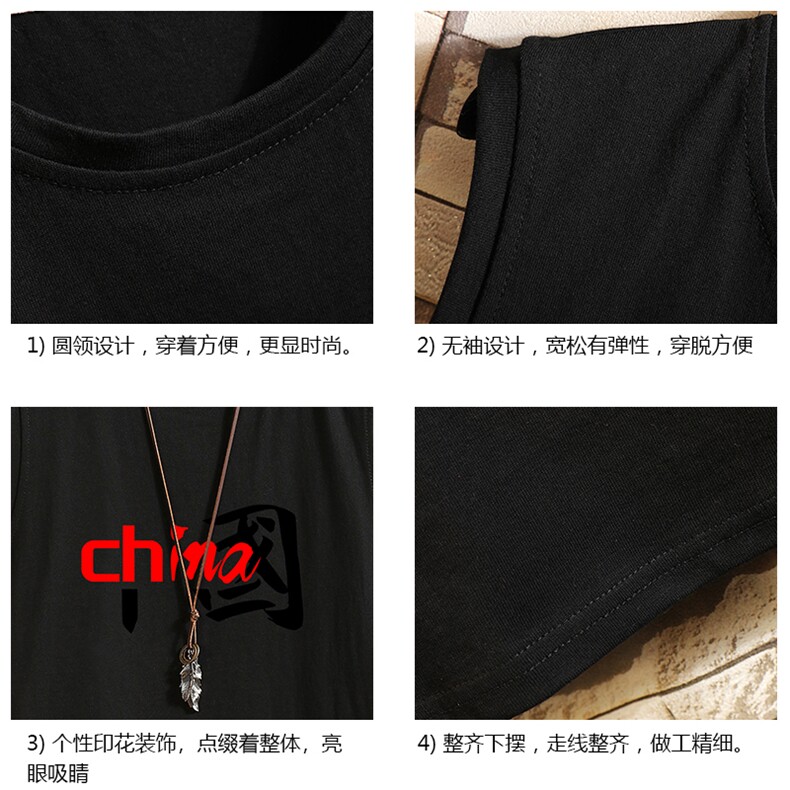 BX25189-P20港风运动汗背心男大码汗衫男无袖T恤男砖墙,男装T恤,电商A040A