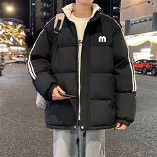 量大优可提供视频冬棉衣立领条纹HD019-1-MF5217-P75，男装棉衣，电商019-1