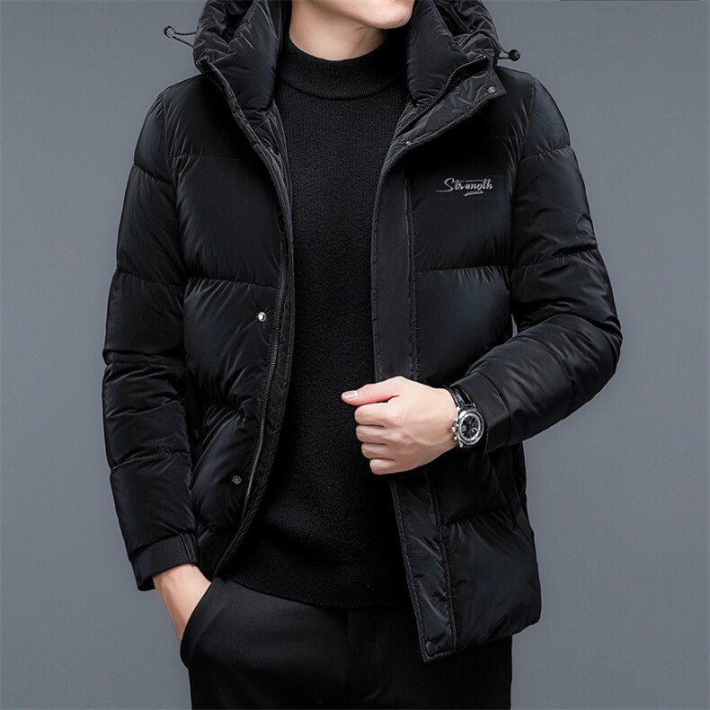 冬季棉衣男中年商务休闲羽绒棉服加厚保暖棉袄爸爸宽松冬装外套,男装羽绒服,电商B212（原钱塘6029）