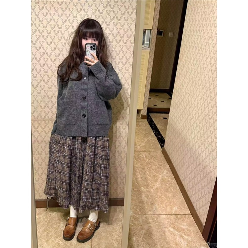 秋冬小立领深灰色摇粒绒设计款外套日系复古休闲保暖夹克,男装夹克,星座506A