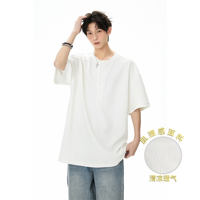 2025夏季新款肌理感亨利短袖xz906-Y129特P20无差价，控39图片