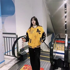 春秋新款复古潮嘻哈棒球服外套JKX1028，女装短外套，星座516A