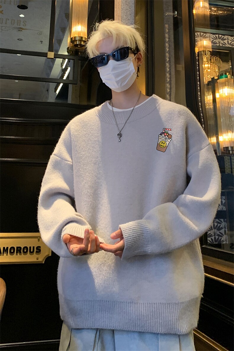 高质量！秋冬季半高领毛衣男加绒加厚线衣男针织衫男MY251-特p38,男装针织衫/毛衣,电商B367