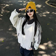 抖音得物高品质26春装美式高街重磅结构拼接织带立领卫衣外套CM42，女装短外套，电商A486
