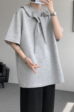 T10122-特批35控68高品质宽松设计感夏季百搭痞帅大码T恤短袖，男装T恤，电商A059