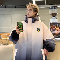 XZ230-1JK07春新款原创潮男扎染渐变休闲连帽夹克外套P78控98现货，男装夹克，星座230-1