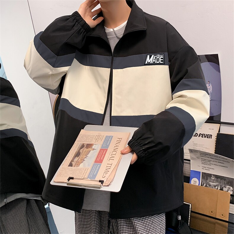秋冬款棒球服夹克外套男潮牌字母刺绣情侣学生22125-P65控108图片