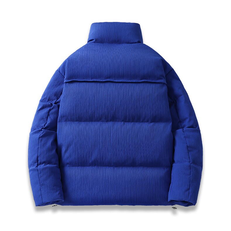冬季新款钻石格潮流纯色立领加绒加厚羽绒服保暖外套ESY0211-P200,男装羽绒服,电商B306