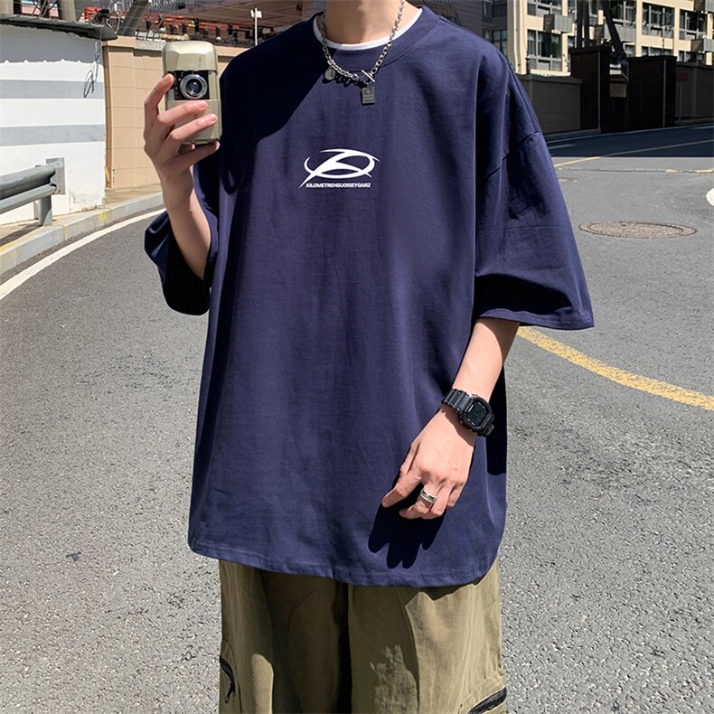量大优供视频220克美式短袖t恤T3007得物直播有280克品质,男装T恤,电商A486