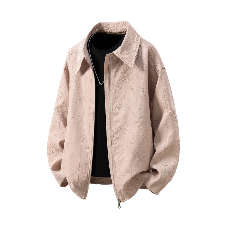 立体白底大码M-5XL情侣百搭夹克男：聚酯纤维JK8742P75控108，男装夹克，星座227-7