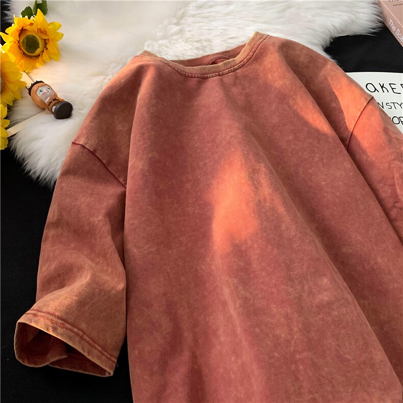 春夏重磅纯棉蜡染水洗T恤XZ604-DT100-P30控48，男装T恤，星座604