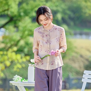 2026年夏季女短袖宽松亲肤透气苎麻图片