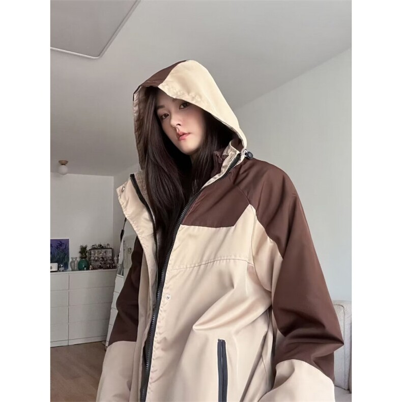 冲锋衣三合一可拆卸卡其色 灰色M-XXL V33图片