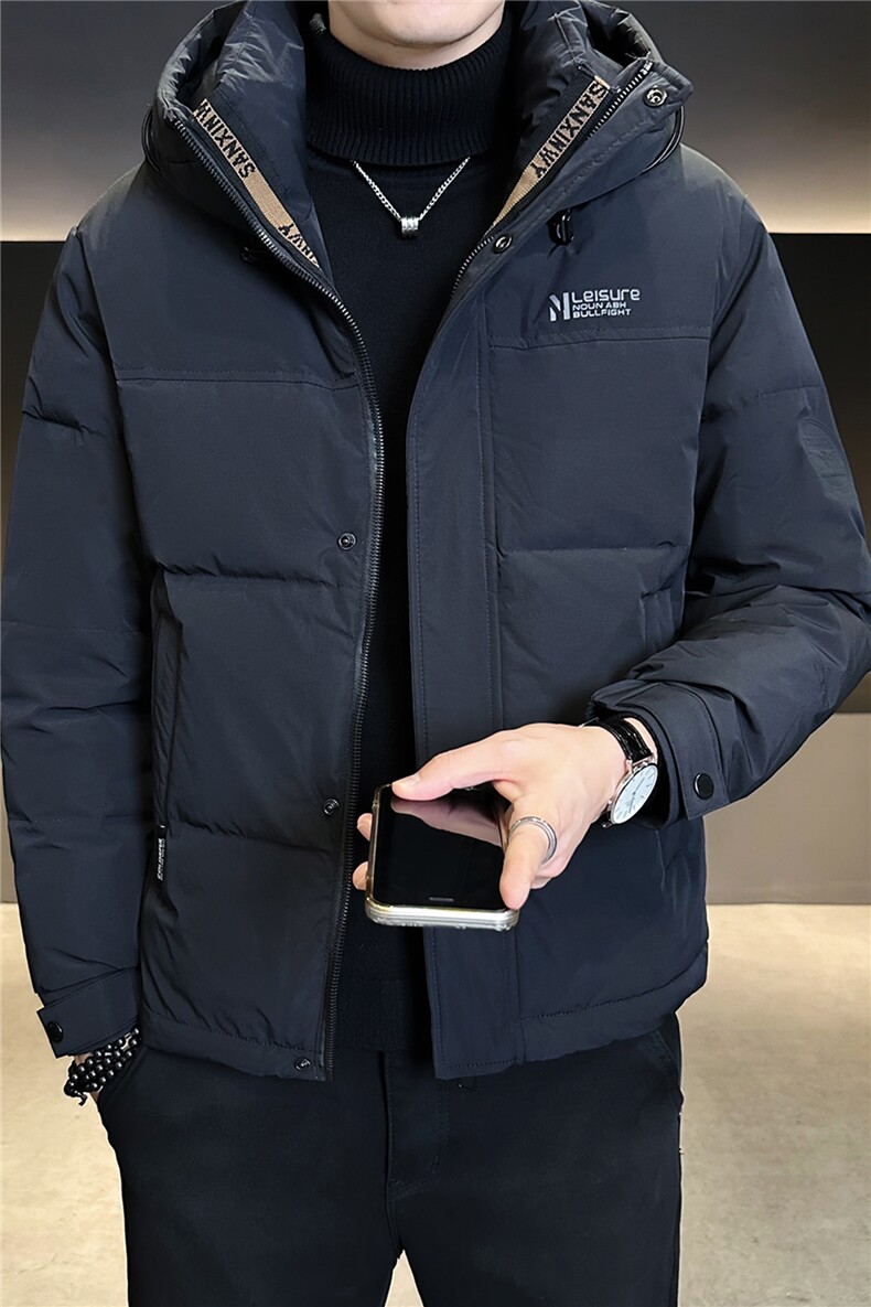 标50绒连帽男士羽绒服冬季2025新款潮牌外套A313-2605-P225,男装羽绒服,电商A313