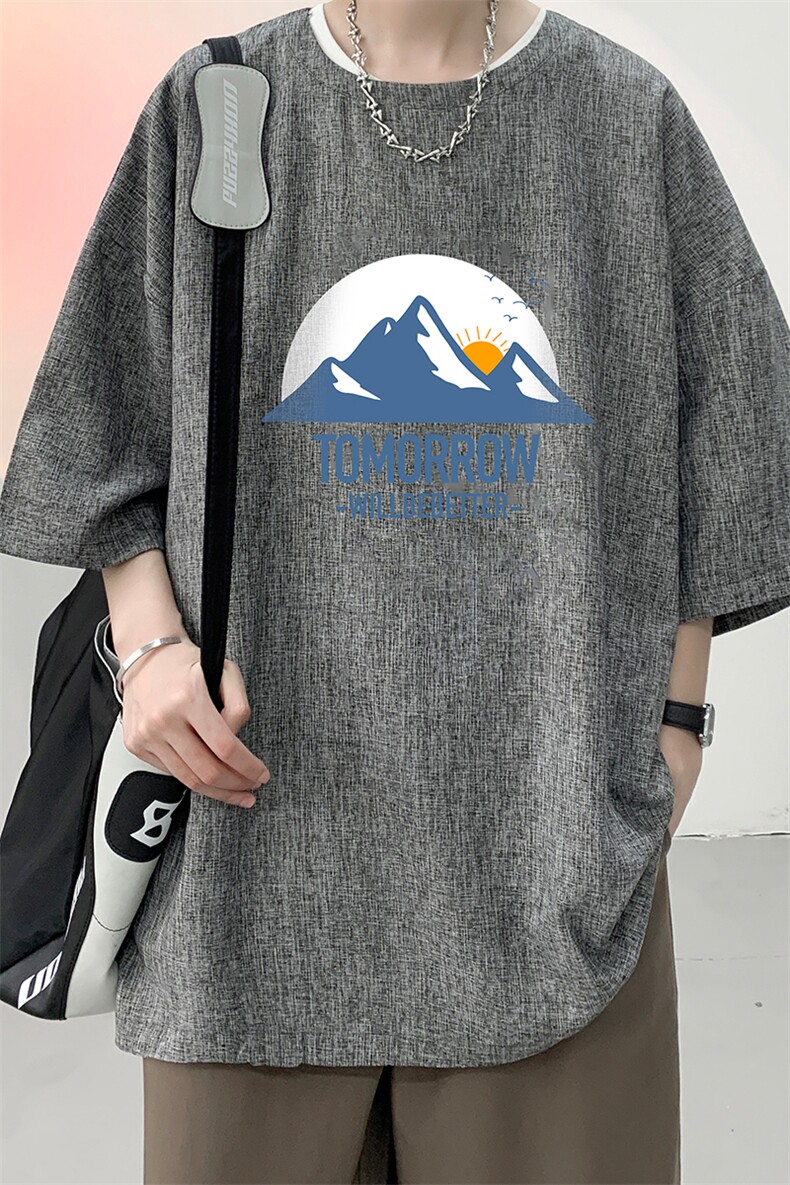 风复古亚麻短袖男棉麻t恤男半袖ZT71235-P35,男装T恤,电商A040