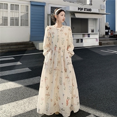 新品春秋装绣花蕾丝连衣裙2602-P185-K299，女装连衣裙，2C261