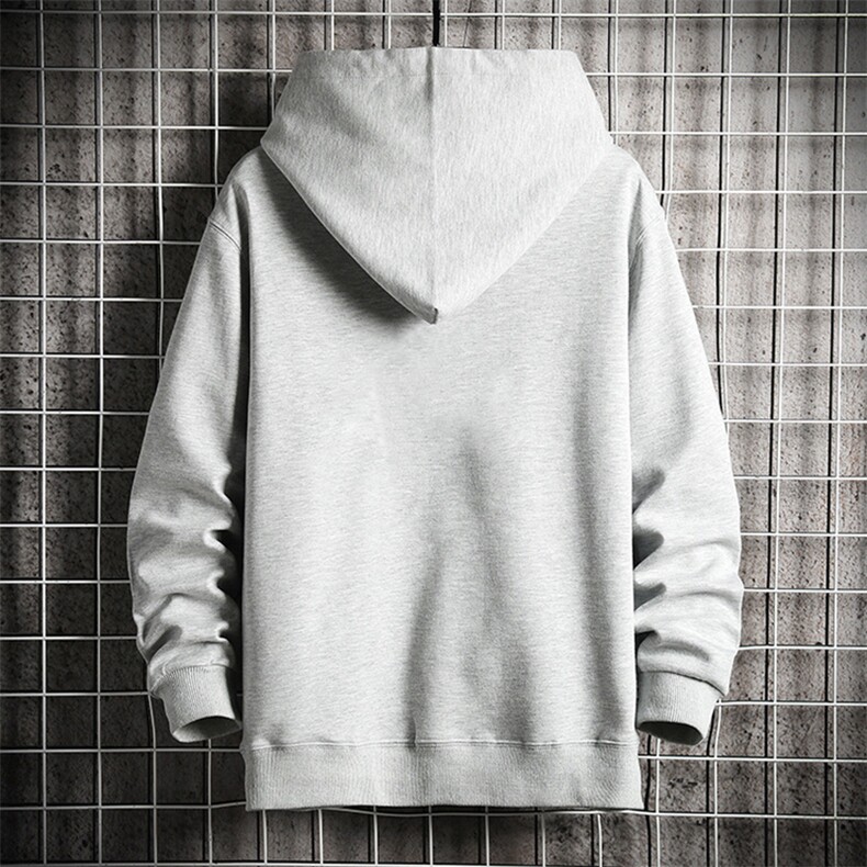 KS21232-P38连帽开衫卫衣男运动外套大码班服网格,男装卫衣,电商A040A