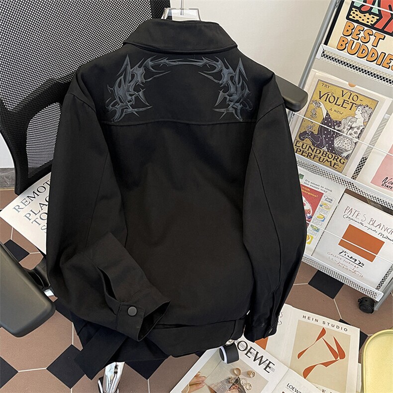 春秋痞帅外套男ins高街潮牌港风韩版潮流宽松夹克JK09332-P88,男装夹克,星座308B-2