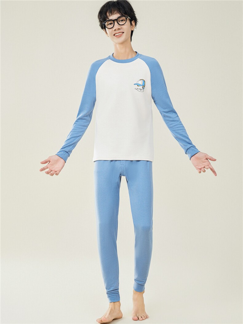 男士秋衣秋裤休闲保暖内衣套装两件套TZ8203-P42,男装棉衣,星座310B-3