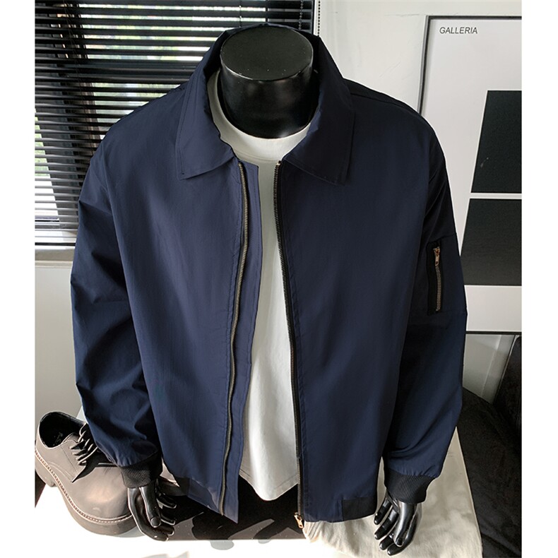 A02-特p48现货在仓美式高街藏青色飞行员夹克廓形外套，男装夹克，电商B369（原A024）