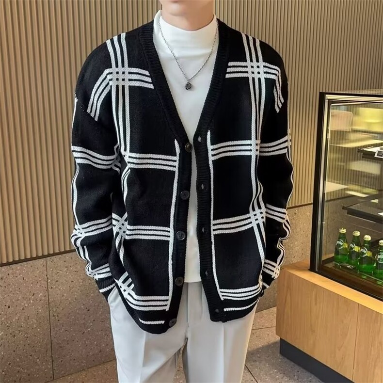 网红毛衣男女新款洋气时尚开衫潮牌针织衫外套高级,男装针织衫/毛衣,星座506A