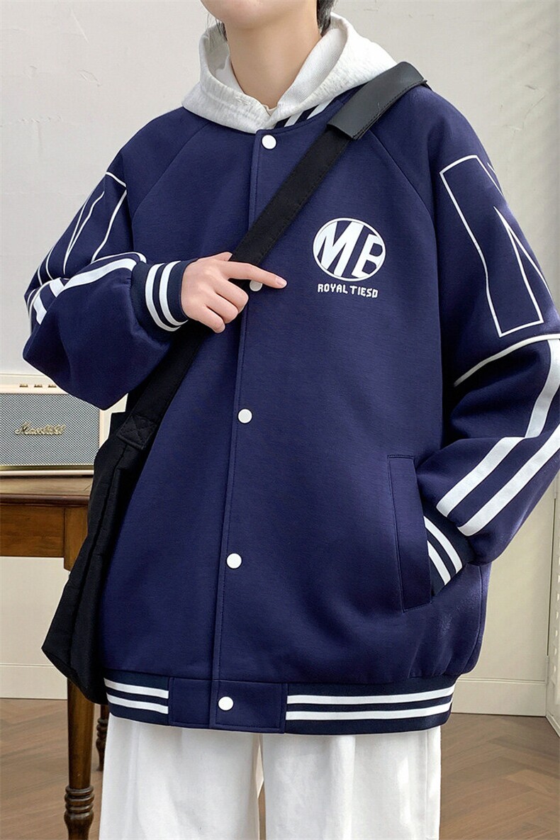 wassuphappy美式棒球服男外套男款春秋季潮流高街青少年休闲夹克,男装夹克,星座1105