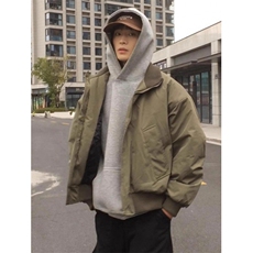 美式飞行夹克男款春秋cleanfit短款外套廓形机车棒球服J102，男装夹克，星座1116A（原606A-3）