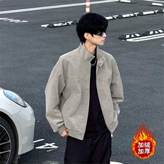 [网图]扎染皮衣夹棉服加绒保暖复古美式棉衣5D3074-TP65不，男装皮衣，电商A102