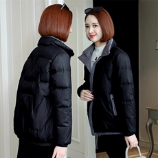 时尚潮流女装棉服冬季保暖轻薄外套显瘦修身短款棉衣，女装棉衣/棉服，梦芯尔