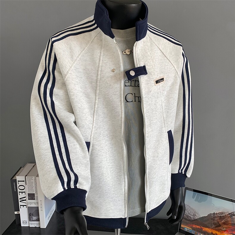 420g-高品质-拼接条纹设计感外套男cp122-特p49,男装卫衣,电商B371