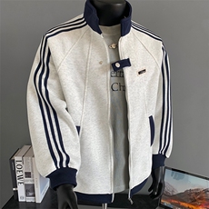 420g-高品质-拼接条纹设计感外套男cp122-特p49，男装卫衣，电商B371