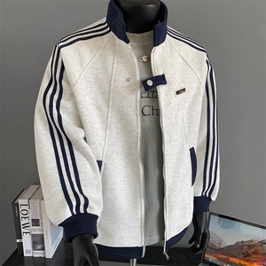 420g-高品质-拼接条纹设计感外套男 cp122-特p49图片